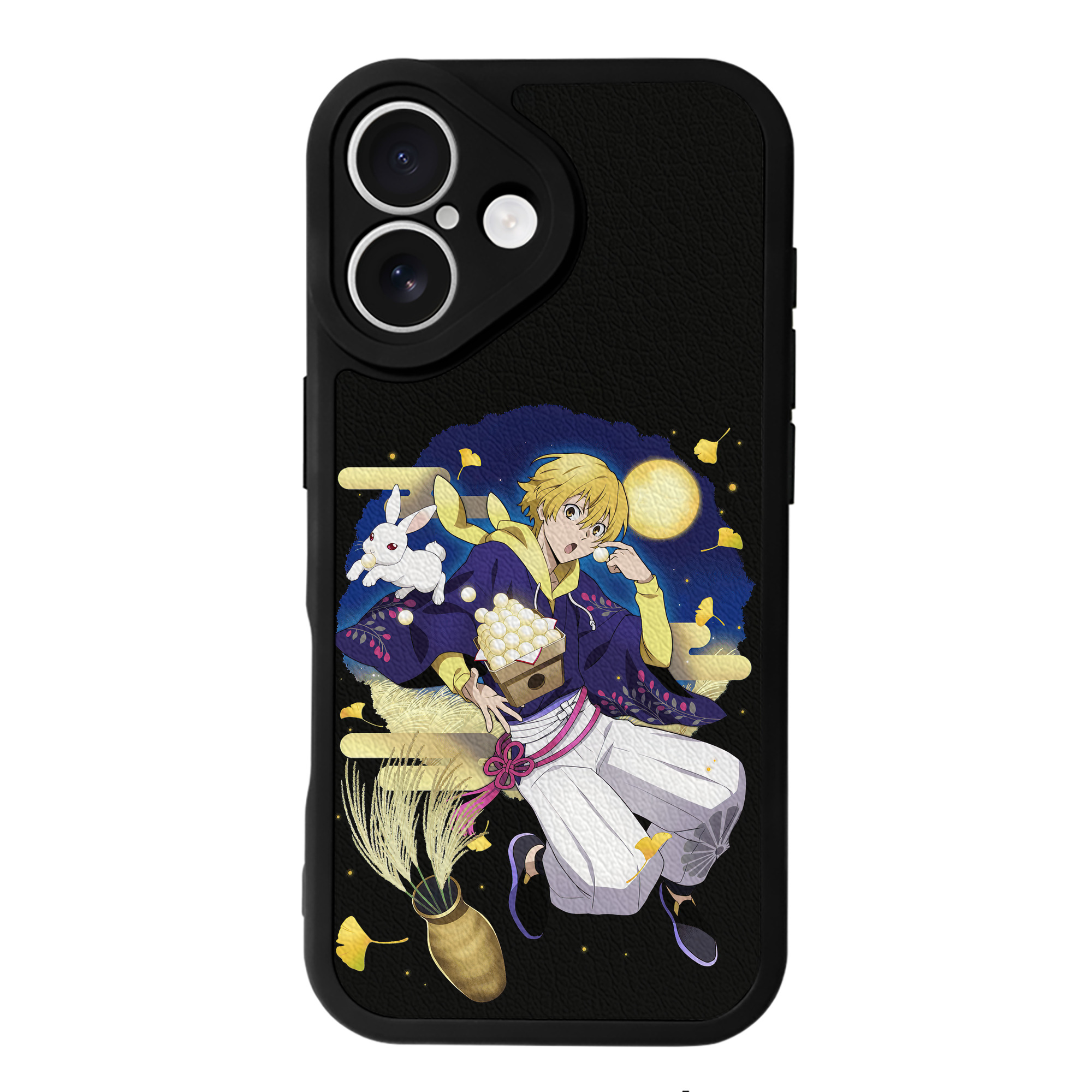 （画像用） 文豪ストレイドッグス Bungo Stray Dogs 【iPhone 16シリーズ対応】シリコンスマホケース（レザー調） 材質：シリコン